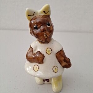 Vintage Young Child Posing while Singing-Porcelain Figurine-Made in Japan 1950's